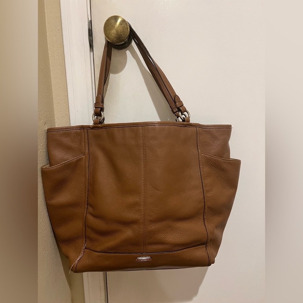 Coach Brown Leather Tote Bag